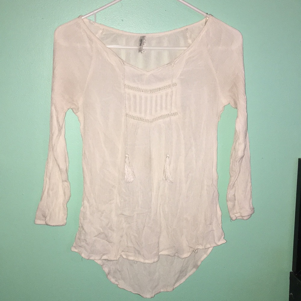 White Peasant Top